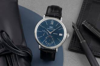 Thumbnail von IWC Portofino Handaufzug 8 Days Edelstahl Handaufzug Herrenuhr Ref. IW510106 B&P 2017