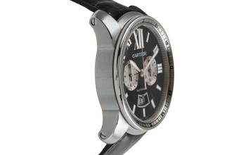 Thumbnail von Cartier Calibre de Cartier Chronograph Automatik Edelstahl Ref. W7100061 3578