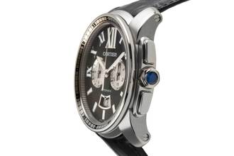 Thumbnail von Cartier Calibre de Cartier Chronograph Automatik Edelstahl Ref. W7100061 3578