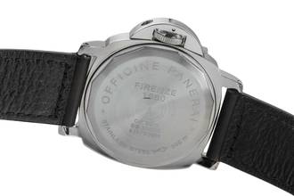 Thumbnail von Panerai Luminor Marina Edelstahl Handaufzug Herrenuhr Ref. PAM00001