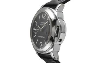 Thumbnail von Panerai Luminor Marina Edelstahl Handaufzug Herrenuhr Ref. PAM00001