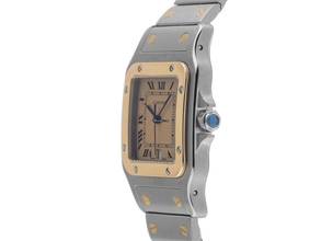 Thumbnail von Cartier Santos Galbée GM Ref.187901 1999 original Box sehr gut Vintage </h1>