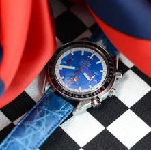 Thumbnail von Omega Speedmaster Racing Cart chronograph blue dial 1991’s </h1>