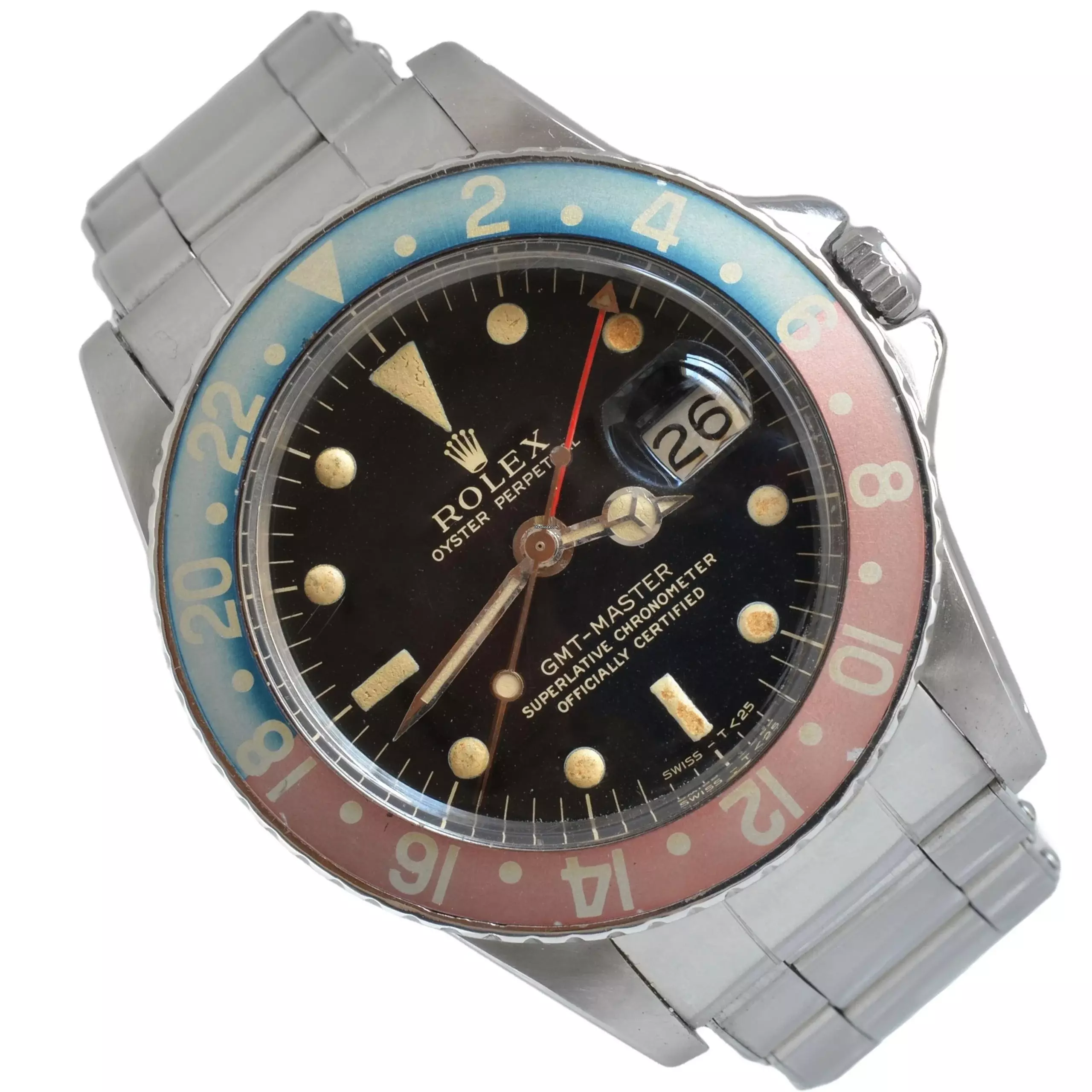  Rolex GMT-Master 1675 Cornino tritium gilt dial 1964’s </h1> 