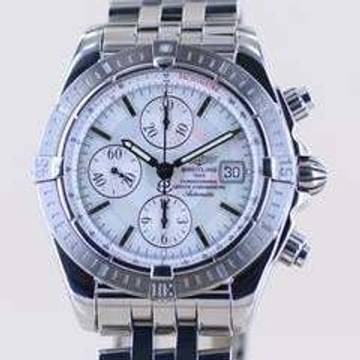  Breitling Chronomat Evolution MOP Dial B+P Automatic 44mm Steel Sportlich  