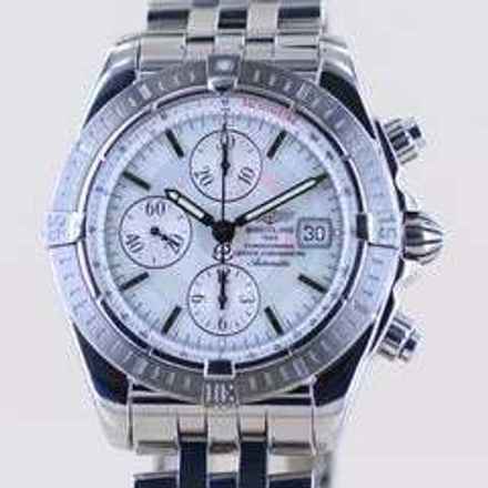  Breitling Chronomat Evolution MOP Dial B+P Automatic 44mm Steel Sportlich  