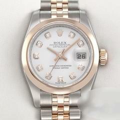  Rolex Lady-Datejust 26mm 179161 Stahl Rosegold 750 Diamanten Automatik Damen Stainless Steel 18kt Rose Gold Jubilé-band Chronometer Oyster White Dial </h1> 