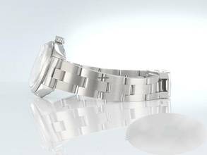 Thumbnail von Rolex Oyster Perpetual Lady Date Datejust 26mm Edelstahl Automatik Damen Stahl Damenuhr Stainless Steel Oyster-band Chronometer Blue Dial </h1>