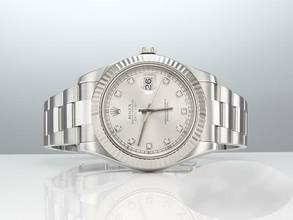 Thumbnail von Rolex Datejust II 41mm 116334 2011 Stahl Weißgold Diamanten Automatik Stahl Stainless Steel 18kt White Gold Oyster-band Chronometer </h1>