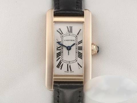  Cartier Tank Américaine Lady Tank Americaine Rosegold 750 Lederband 2018 Damen 18kt Rose Gold </h1> 