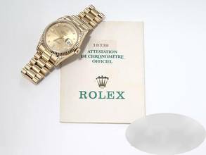 Thumbnail von Rolex Day-Date 36 36mm 18338 1996 Diamanten Gelbgold 750 Automatik 18kt Yellow Gold President-band Chronometer Oyster </h1>