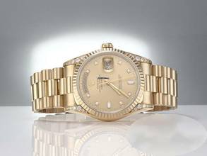 Thumbnail von Rolex Day-Date 36 36mm 18338 1996 Diamanten Gelbgold 750 Automatik 18kt Yellow Gold President-band Chronometer Oyster </h1>