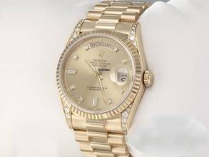 Thumbnail von Rolex Day-Date 36 36mm 18338 1996 Diamanten Gelbgold 750 Automatik 18kt Yellow Gold President-band Chronometer Oyster </h1>