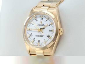 Thumbnail von Rolex Oyster Perpetual 34 34mm 14208 1999 Lc100 Gelbgold 750 Automatik 18kt Yellow Gold Oyster-band Chronometer White Dial </h1>
