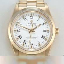 Thumbnail von Rolex Oyster Perpetual 34 34mm 14208 1999 Lc100 Gelbgold 750 Automatik 18kt Yellow Gold Oyster-band Chronometer White Dial </h1>