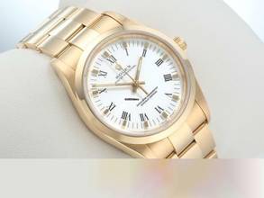 Thumbnail von Rolex Oyster Perpetual 34 34mm 14208 1999 Lc100 Gelbgold 750 Automatik 18kt Yellow Gold Oyster-band Chronometer White Dial </h1>