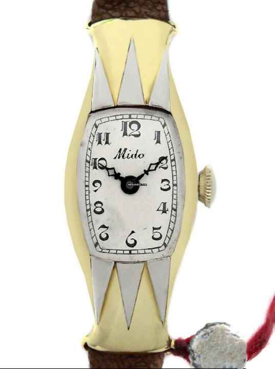  Mido Ladies NOS 18 k Yellow Gold 1930s 