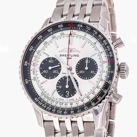 Breitling Navitimer 1 B01 Chronograph 43 Silver – AB0138241G1A1 – NEW & Unworn – 07/2025 Full Set 