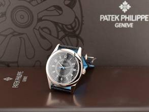 Thumbnail von Patek Philippe Calatrava 6007g-011 Black/turquoise & White Gold - New Ita 2023