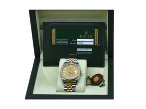 Thumbnail von Rolex Datejust 36 116233 Gold Jubilee Dial With Big Diamonds - Full Set 36mm </h1>