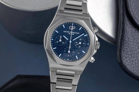  Girard Perregaux Laureato Chronograph Automatik 81020-11-431-11A B&P  