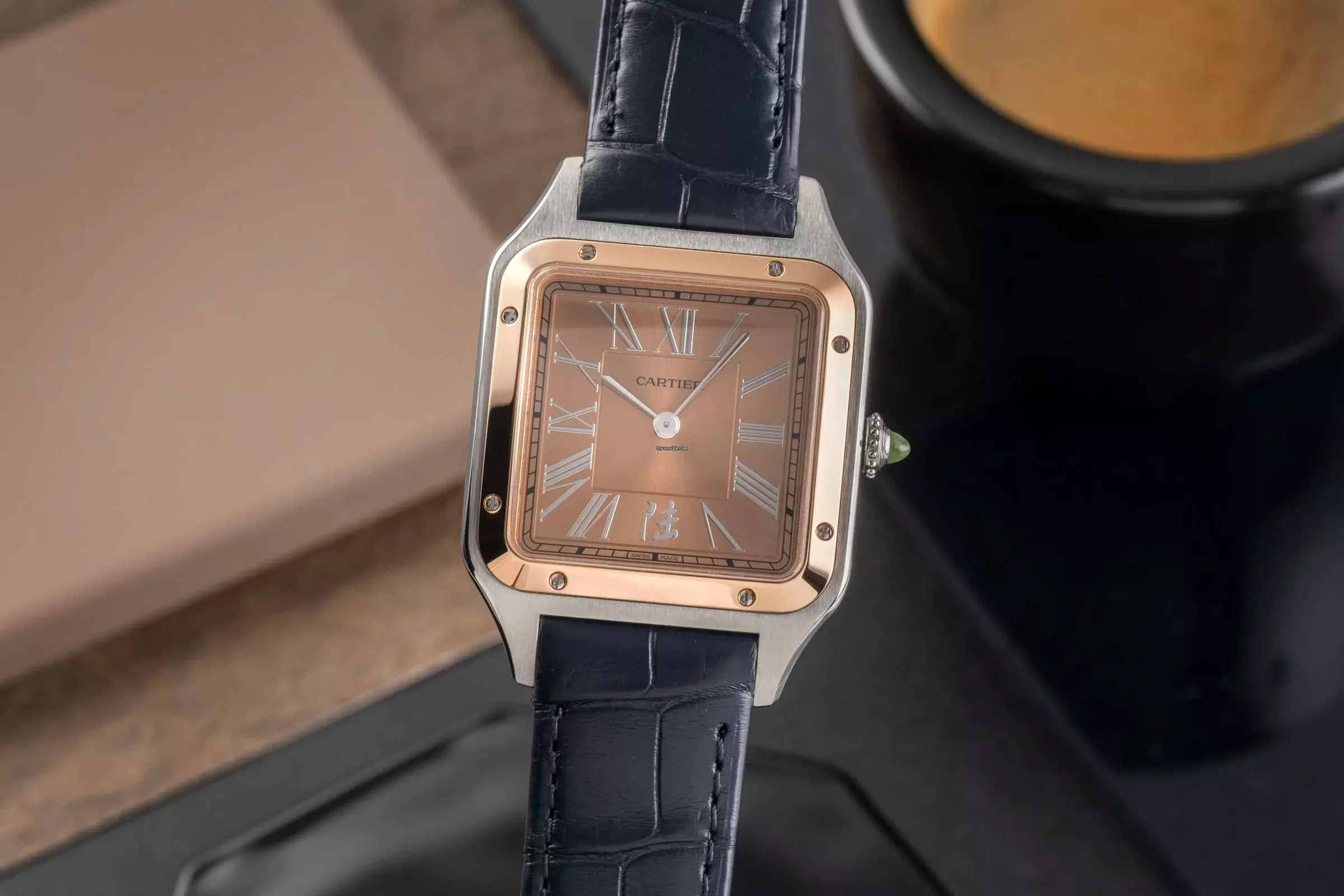 Cartier Santos Dumont China Limited Edition Stahl / Rosegold Ref. W2SA0027 4298