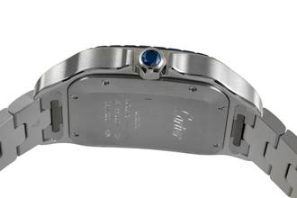Thumbnail von Cartier Santos De Cartier Blue Stahl Automatik Herrenuhr Ref. WSSA0047 Papiere