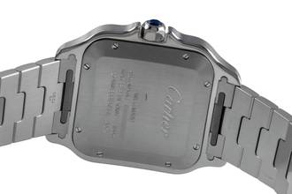 Thumbnail von Cartier Santos De Cartier Blue Stahl Automatik Herrenuhr Ref. WSSA0047 Papiere