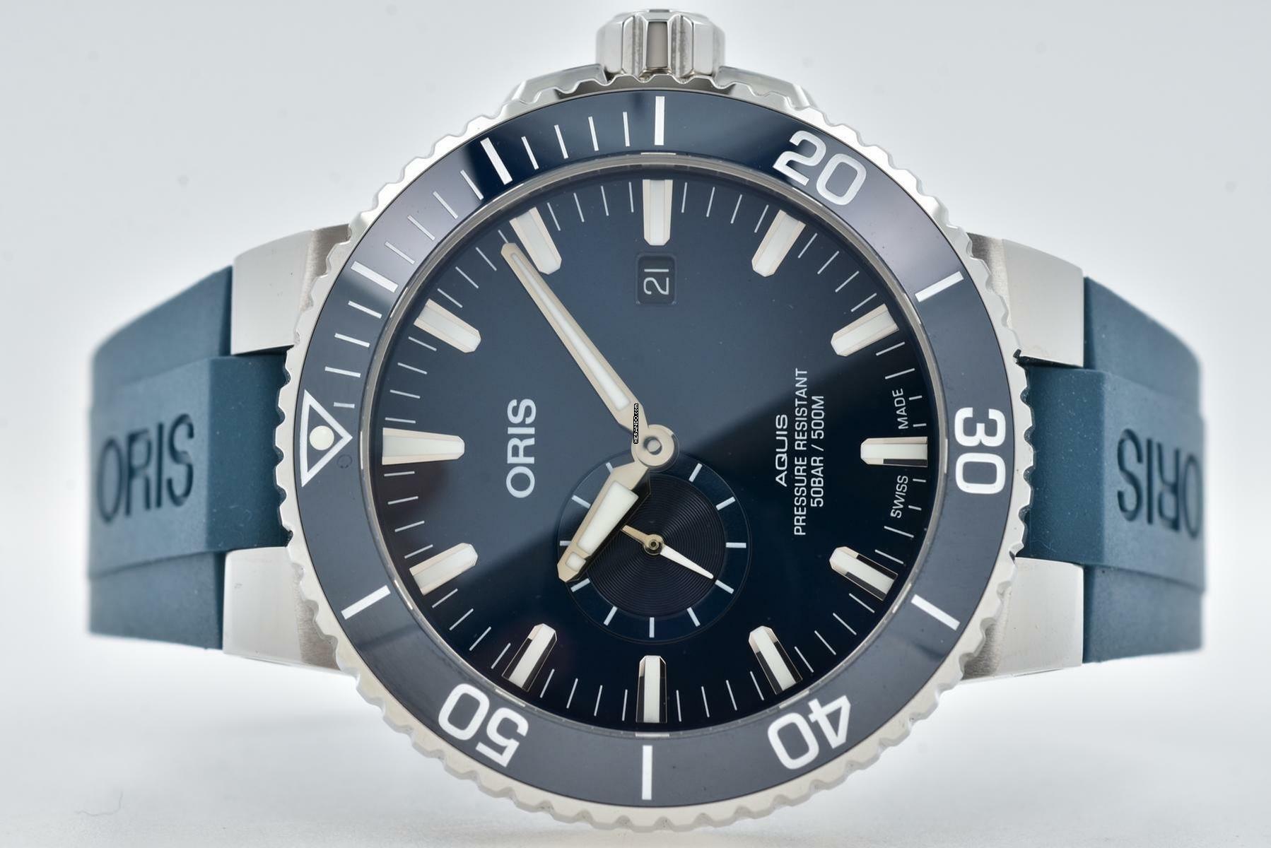  Oris Aquis Small Second 01 743 7733 4155 45.5mm </h1> 