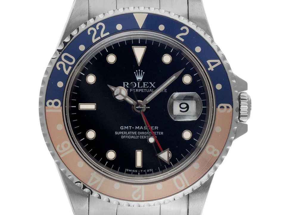  Rolex GMT-Master Pepsi Ref.16700 1993 Box&Beschreibung sehr gut Vintage  