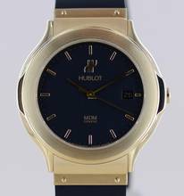 Thumbnail von Hublot 18K MDM Automatic 36mm Black Gold Rubber Top rar </h1>