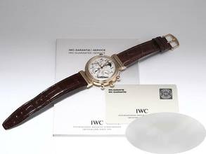 Thumbnail von IWC Da Vinci Perpetual Calendar Rattrapante Perpetual Calendar Ewiger Kalender Iw3754 2005 Automatik Iwc-service 2025 18kt Rose Gold