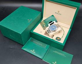 Thumbnail von Rolex Oyster Perpetual 41mm 134300 Med Blue Dial Unworn/New Condition Full Set 6/2025