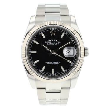  Rolex Datejust 36 Jubilee Fluted Black Dial  