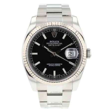  Rolex Datejust 36 Jubilee Fluted Black Dial  