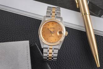 Thumbnail von Tudor Prince Date Stahl / Gold Roman Dial Automatik Ref. 74033 Papiere