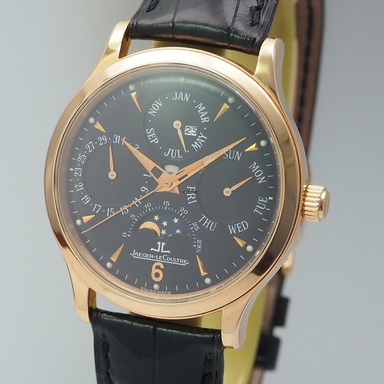 Jaeger-LeCoultre Master Perpetual Calendar 140.2.80S Rosegold 18k/750 BLACK Box+Papiere
