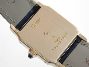 Thumbnail von Cartier Santos Dumont Paris Full Set Handaufzug aus 18 Karat Gelbgold 25 X 36 mm