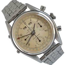 Thumbnail von Rolex Chronograph Dato Compax 4767 Jean-Claude Killy chronograph ivory dial very rare 1947's </h1>