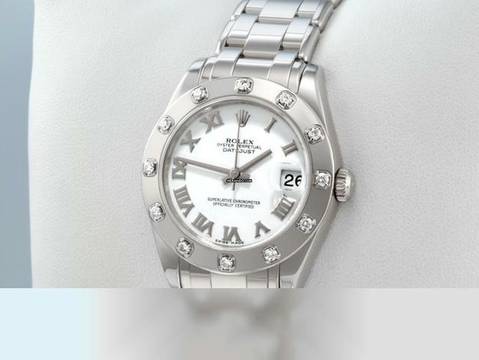  Rolex Lady-Datejust Pearlmaster 34 81319 2013 Lc100 Weissgold 750 Diamanten Automatik 18kt White Gold Chronometer Oyster </h1> 