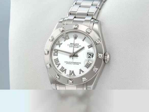  Rolex Lady-Datejust Pearlmaster 34 81319 2013 Lc100 Weissgold 750 Diamanten Automatik 18kt White Gold Chronometer Oyster </h1> 