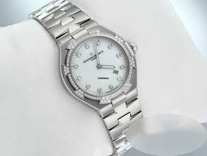 Thumbnail von Vacheron Constantin Overseas 25750 Edelstahl Diamanten Damen Medium Stahl Steel </h1>