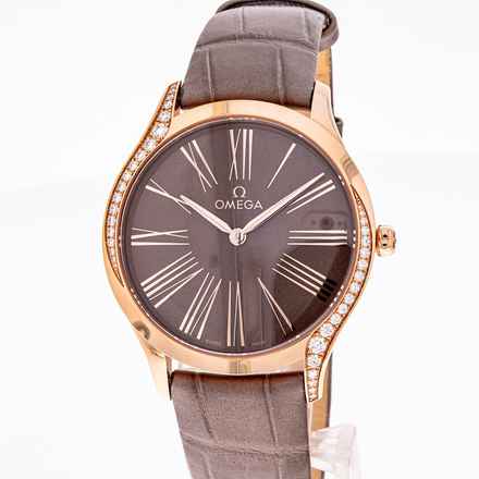  Omega De Ville Trésor Rose Gold Diamond – 428.58.36.60.13.001 – NEW & Unworn – 07/2025 Full Set 