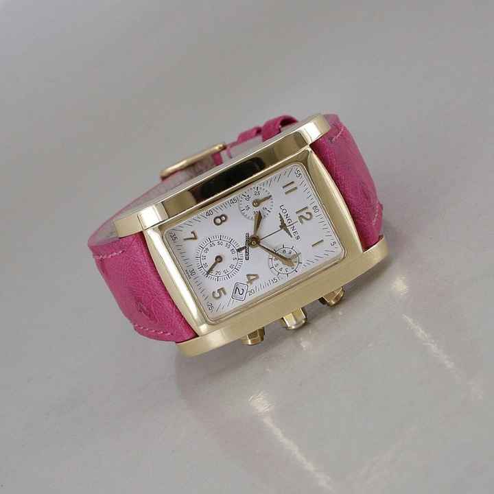  Longines DolceVita Dolce Vita 18k Gold Quarz Chronograph 3 Kaufmann Armbänder 28 x 34 mm 