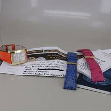 Thumbnail von Longines DolceVita Dolce Vita 18k Gold Quarz Chronograph 3 Kaufmann Armbänder 28 x 34 mm