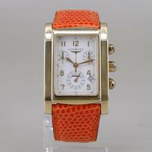 Thumbnail von Longines DolceVita Dolce Vita 18k Gold Quarz Chronograph 3 Kaufmann Armbänder 28 x 34 mm