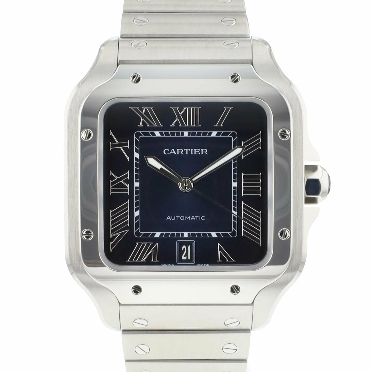 Cartier Santos Large Model Blue Dial </h1>