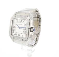 Thumbnail von Cartier Santos MM Steel Factory Diamonds </h1>