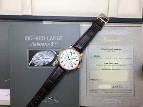 Thumbnail von A. Lange & Söhne Richard Lange Referenzuhr 40mm 18k Rose Gold Box And Papers Like New 250.032 2013