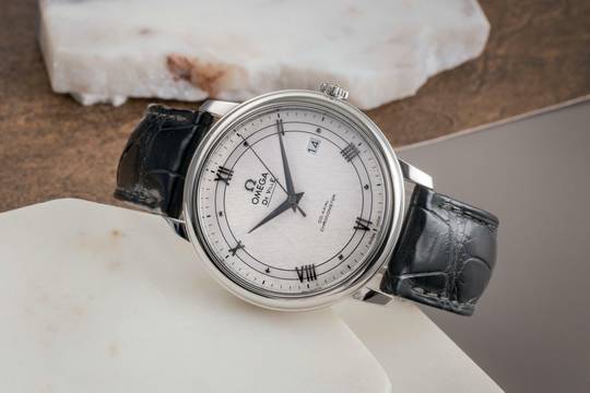  Omega De Ville Prestige Stahl Automatik Herrenuhr Ref. 424.13.40.20.02.006 Papiere 2019 